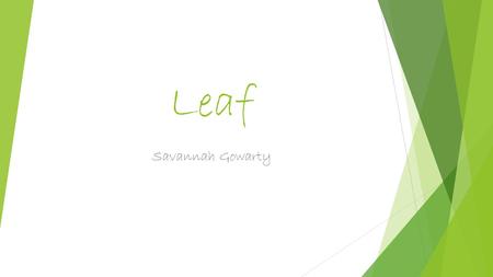 Leaf Savannah Gowarty. New Addition: Supplements  Now offering supplements to our smoothies.