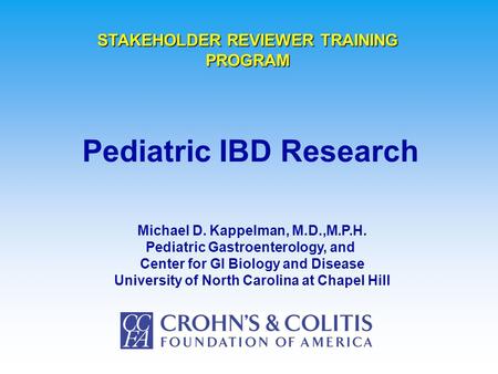 Pediatric IBD Research