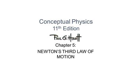 Conceptual Physics 11th Edition