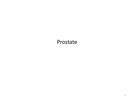 Prostate.