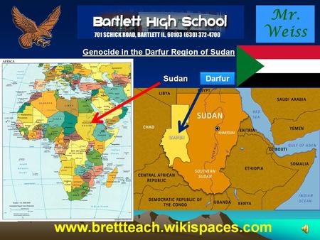 Mr. Weiss Genocide in the Darfur Region of Sudan Sudan Darfur.