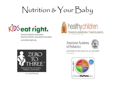 Www.healthychildren.org www.aap.org www.zerotothree.org Nutrition & Your Baby.