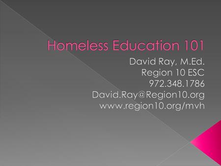  Spend anytime discussing the moral or ethical pros and cons with regards to providing services to the homeless.