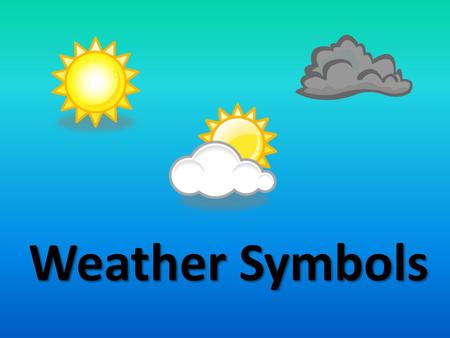 Weather Symbols. Which of these symbols do you think represents rain? * **** * * ****