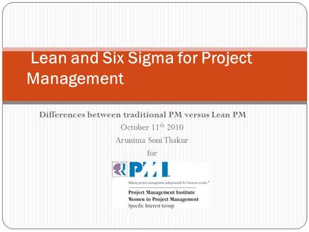 Lean and Six Sigma for Project Management