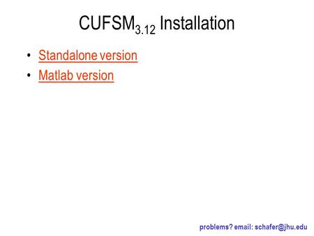 CUFSM3.12 Installation Standalone version Matlab version
