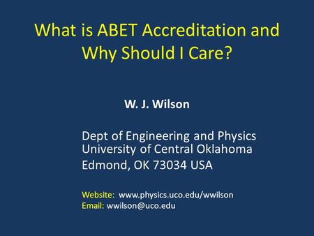 What is ABET Accreditation and Why Should I Care?