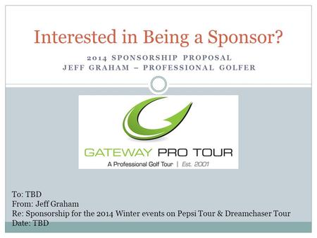 Interested in Being a Sponsor?