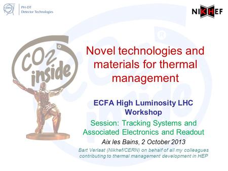 Novel technologies and materials for thermal management