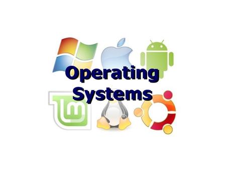 Operating Systems. Software Software – the instructions that make the CPU do useful things Divided into two main categories – System software – Applications.