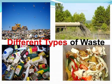 What is waste? Waste is anything that is no longer wanted or required by someone.