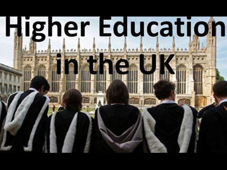 Higher Education in the UK. Top University Table.