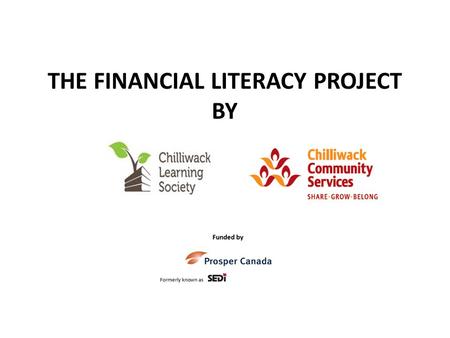 THE FINANCIAL LITERACY PROJECT BY. Who funds this project and why does it matter?