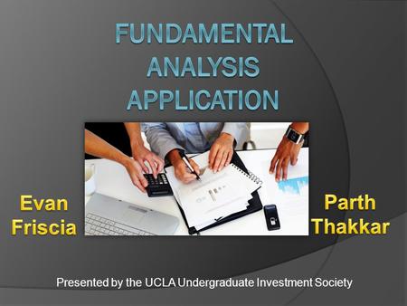 Presented by the UCLA Undergraduate Investment Society.