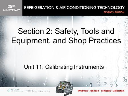 Unit 11: Calibrating Instruments