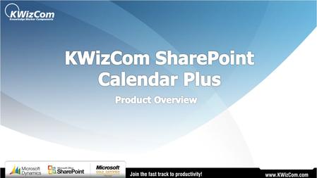 KWizCom SharePoint Calendar Plus