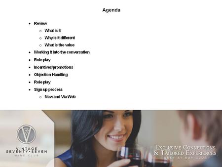 Agenda. We believe luxury is flawless hospitality. You can train most anywhere, but it takes a certain caliber of club to understand that getting out.