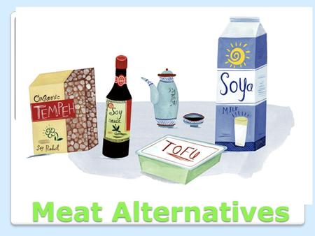 Meat Alternatives. Soy milk is made from dried soybeans that are soaked and then finely ground and pressed to extract a milky liquid. It comes in liquid.