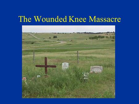 The Wounded Knee Massacre. The Sioux Peaceful nomadic hunters Were promised the Black Hills in the Dakotas A gold rush in 1874 Sitting Bull defeated Colonel.