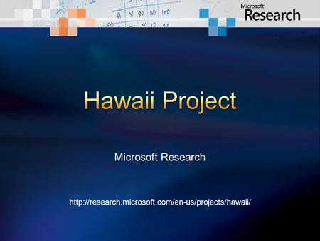 Microsoft Research.