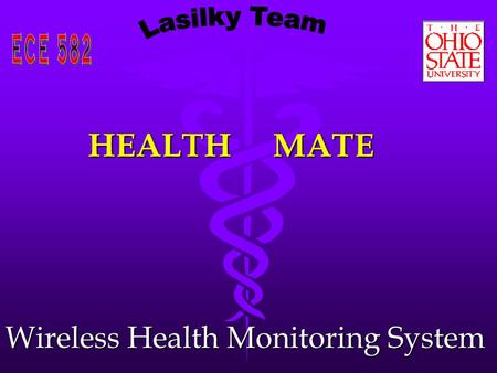 HEALTH MATE HEALTH MATE Wireless Health Monitoring System.
