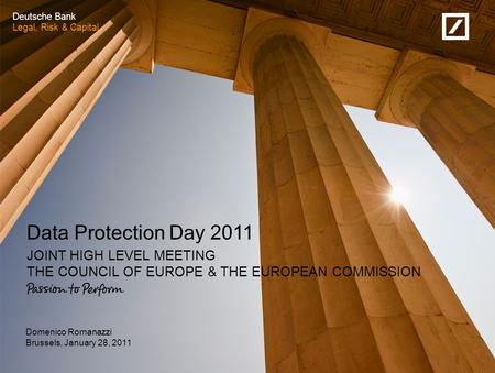 From European to international standards on data protection (1/2)