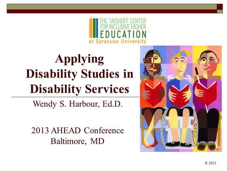 Applying Disability Studies in Disability Services