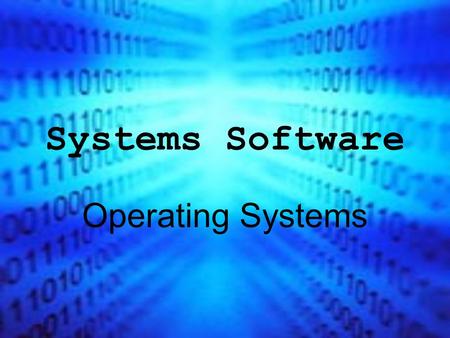 system software presentation