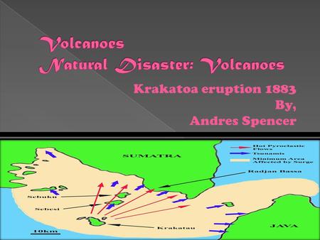  Volcanoes Trigger tsunamis, flashfloods, Earthquake, Mudflows, and rock falls.