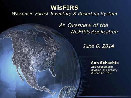 WisFIRS Wisconsin Forest Inventory & Reporting System