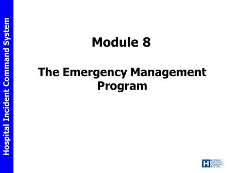 The Emergency Management Program
