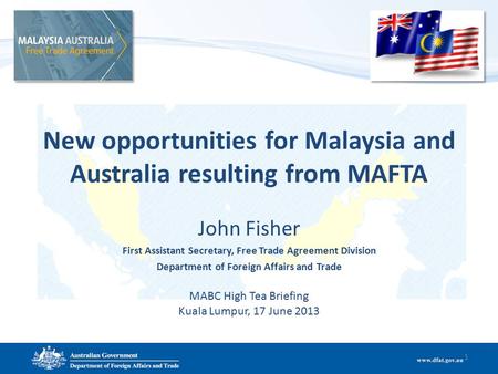 New opportunities for Malaysia and Australia resulting from MAFTA