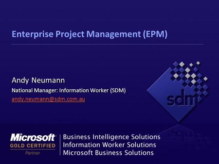 Enterprise Project Management (EPM)