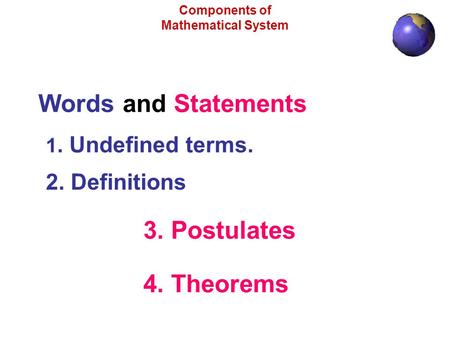 Components of Mathematical System