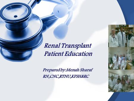 Renal Transplant Patient Education