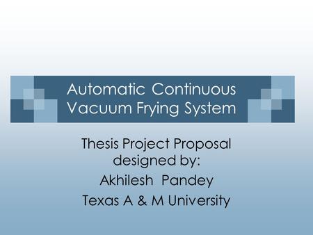 Automatic Continuous Vacuum Frying System