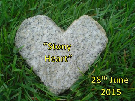 “Stony Heart” 28th June 2015.