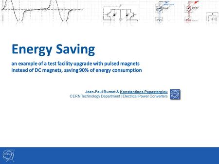 Energy Saving Jean-Paul Burnet & Konstantinos Papastergiou CERN Technology Department | Electrical Power Converters.