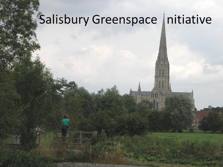 Salisbury Greenspace nitiative. Why are we suggesting this? For the benefits it will bring people and wildlife. Food, water, flood control, climate mitigation.