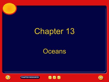 Chapter 13 Oceans. Chapter: Oceans Table of Contents Section 3: WavesWaves Section 1: Ocean Water Section 2: Ocean Currents and ClimateOcean Currents.