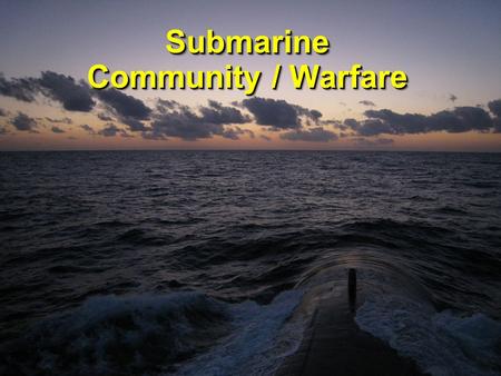 Submarine Community / Warfare Submarine. Becoming a Submariner Force Structure Missions Submarine Officer Career Path Becoming a Submariner Force Structure.