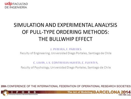 SIMULATION AND EXPERIMENTAL ANALYSIS OF PULL-TYPE ORDERING METHODS: THE BULLWHIP EFFECT.