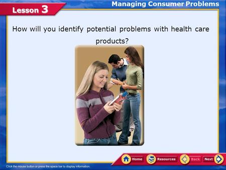 Managing Consumer Problems