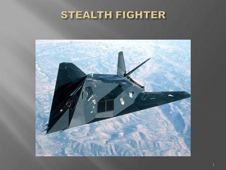 STEALTH FIGHTER.