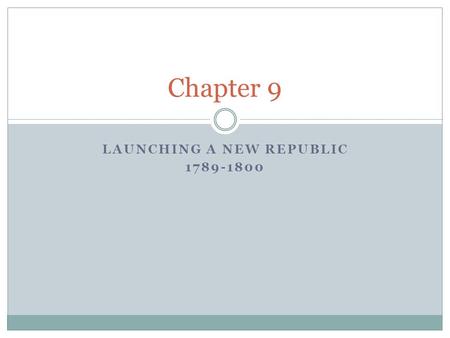 Launching a new Republic