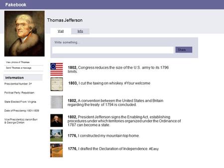 Fakebook Thomas Jefferson Image