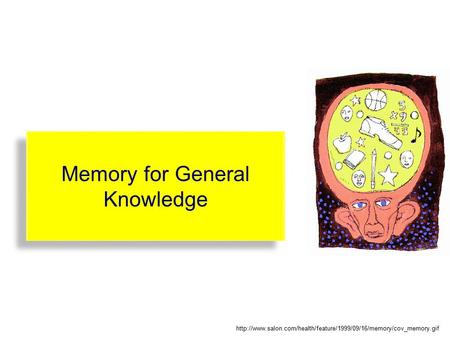 Memory for General Knowledge