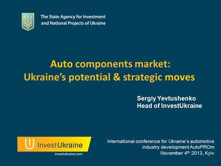 Auto components market: Ukraine’s potential & strategic moves