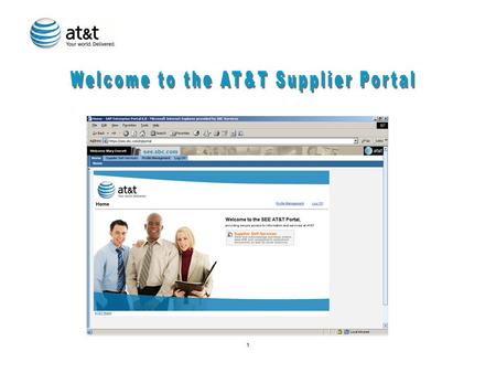 1. 2 Overview of AT&T EPIC Ordering Process for SUS (Supply Order) Suppliers 1.AT&T User creates shopping cart on internal web-based portal 2.Shopping.