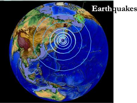 Earthquakes. (1) What causes earthquakes? It’s plate movement Movement in the crust causes stress– energy that slowly changes the shape of rock Earthquake–